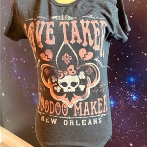 Voodoo Maker New Orleans Graphic Tee - Black/Pink